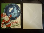 Vintage Greeting Card Christmas Novo Laugh 1940s 1950s Humor Unused W  Envelope