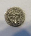 1849-o Seated Liberty Half Dime   Holed   Priced Right 