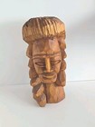 Hand Carved Wooden Wood Tiki Totem Statue Pacific Islander 10 