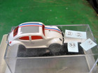 Aurora T-jet Herbie The Love Bug Body By Dash With Red Glass 