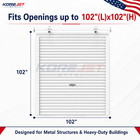 8 5x8 5ft Manual Roll Up Garage Door Steel Roller Shutter For Barn garage