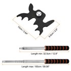 Eva Retractable Billiard Pool Cue Stick Bridge With Plastic Head Black