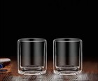 Set Of 2 Double Wall Insulated Glass Rocks Whiskey Old Fashioned Glass 10oz