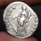 Emperor Nerva Denarius 97ad Fortuna Ancient Roman Empire Silver Coin Rome