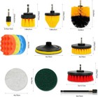 45-piece Drill Brush Attachment Set For Cleaning  Fits Most Power Drills