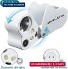 Jarlink 2 Pack 30x 60x 90x Illuminated Jewelers Loupe