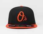 New Era 59fifty Men Cap Boys Baltimore Orioles  o  Black On Field Fitted Hat