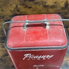 Vtg Pleasure Chest Buddy Metal Cooler With Tray And Drain Plug