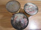 3 Vintage Full Archer Aviation Motor Oil Can Metal Quart Indian Plane