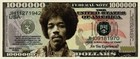 Pack Of 5 Jimi Hendrix Rock Music 1 Million Dollars Collectible Novelty Money
