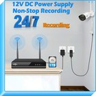 Hiseeu 3mp 8ch 2k Nvr 1tb Hdd Outdoor Wireless Security Camera System Wifi Ip