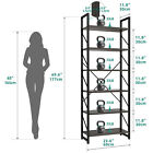 6 Tier Bookshelf Bookcase Open Storage Rack Shelves For Living Room home office
