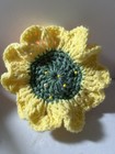 Handmade Crochet Sunflower Pin Cushion Made By My Grandmother With Lots Of Love