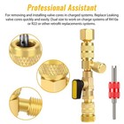 Hvac Tool Ac Schrader Valve Core Remover Dual Size 5 16  1 4  Port Installer