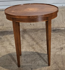 Baker Mahogany Federal Style Shell Inlay Occasional Table