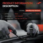 A-premium 6mm Nylon Black Weatherstrip Clips For Gm 1977-2024 - 30 Pcs