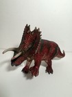 Schleich Dinosaur Red Pentaceratops Figure Plus Extra Pink Triceratops Toy