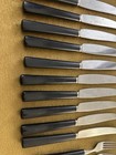 Rostfritt St  l Mcm Black Handle Stainless Flatware Knives Forks  Stal Import