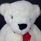 Vintage Aurora White Teddy Bear Huggy Large Jumbo Plush 28  Stuffed Animal Tags