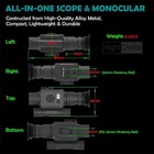 Day Night Vision Scope Digital Monocular Riflescope 1080p Hd 5x Digital Zoom