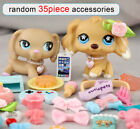 Pet Shop Accessories Random 35pcs Clothes Skirt Bows Collars Hat Food Cute Gift