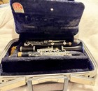 Conn Clarinet Black Plastic With Case  Mouthpiece  Reed  Ligature