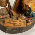 Antique Adirondack Native American Indian Wood Souvenir Niagara Falls  Canada
