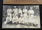 1910 Original Real Photo Postcard-baseball Team In Uniform-hildervill