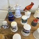 Large Lot Of 35 Vintage Thimbles  miscellaneous   Collectible Porcelain Ceramic