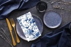 100 Pcs Blue Floral Napkins With Birds  Vintage Chinoiserie Disposable Cockta   