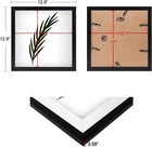12x12 Picture Frame In Black With Shatter Resistant Plexiglass  Horizontal And V