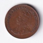 Canada 1920 1c One Small Cent Copper Coin King George V Au Almost Unc