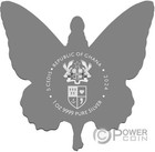 Lady Butterfly 1 Oz Silver Coin 5 Cedis Ghana 2024