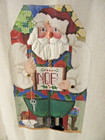 Melissa Shirley Stitching Santa-  2 Sided Needlepoint Canvas 18 Ct  167aa