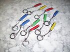10 Vtg Mini Knives W  Keychain Gumball Machine Charms Prizes Hong Kong