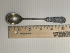                Russian Imperial Silver 84 Cloisonne Enamel Spoon Ivan Saltukov Antique