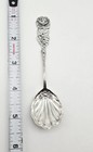 Vintage Antiko 800 Sterling Silver Rose Demitasse Coffee Condiment Spoon 13 8g