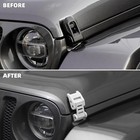 Hood Latch Stainless Steel Hood Catch Kit Fit For 2007-2018 Wrangler Jk Jku for