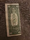 One Dollar Federal Reserve Note Miscut   Misprint Series 2009 A 