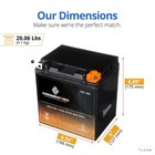 Chrome Battery Ytx30l-bs Agm Powersports Battery 26ah 385 Cca 18-month Warranty