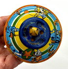 Vintage Small Tin Weil Sping-coil Top With Circus Graphics  Newark  Nj  3  X 4 