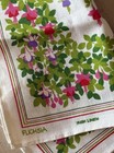 Vintage Pat Albeck  fuchsia  National Trust Irish Linen Kitchen Towel - Pristine