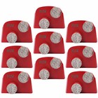 9 Pack Diamond Grinding Segments Medium Bond 20 25 Grit Durable For Concrete