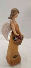 7  Resin   Give Thanks  Angel Figurine Carrying  Basket Of Fall Produce