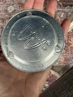 Mcdonald   s Aluminum Metal Tin Advertising Ashtray Embossed Golden Arches Logo