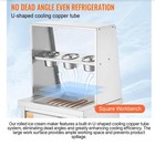 Vevor Commercial Rolled Ice Cream Machine Single Pan  1 Bucket Cbjf-1dc-350
