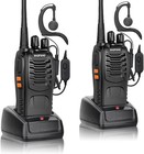 2 Pack Long Range Walkie Talkie 100 Mile Two Way Radio Charge Headset Waterproof