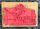 Peanuts Snoopy Woodstock Fishing Time Stampabilities Rubber Stamp Gr1032
