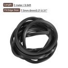 7 16 x 15 32 x 9 8ft Rubber U Channel Edge Trim Flat Type Fit For 7 5-8mm Edge