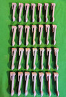28  14 Prs  X Vintage Cast Iron Stair Carpet   Runner Clips Marked British Made